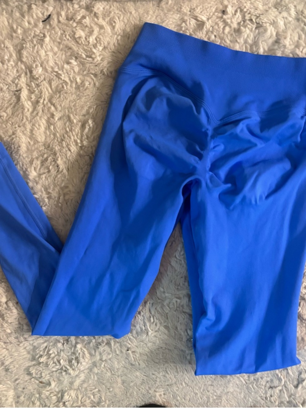 Bright Blue Scrunch Active Leggings